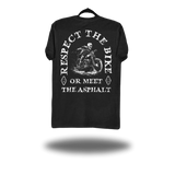 RESPECT THE BIKE BLACK CLASSIC TEE