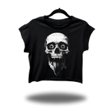 CRAZY SKULL MUSCLE CROP TOP