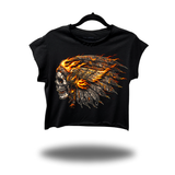 BLAZING WARRIOR MUSCLE CROP TOP