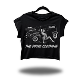 FAFO DOLL WHITEWALLS MUSCLE CROP TOP