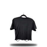 TROUBLE MAKER ROAD RASH FRONT SLASH CROP TOP