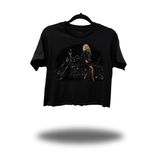 ROCKIN BIKER BABE CROP TOP