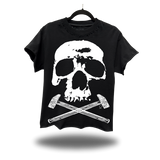 WORK OVER DEATH ROAD RASH BLACK OVERSIZED TEE