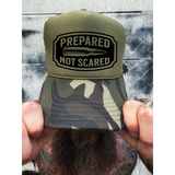 PREPARED FOAM CURVED BILL GREEN CAMO HAT