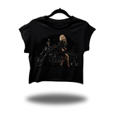 ROCKIN BIKER BABE MUSCLE CROP TOP