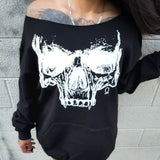 DESTRUCTION WIDE NECK SWEATSHIRT