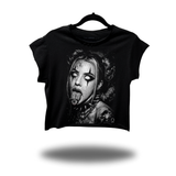 CRAZY GIRL MUSCLE CROP TOP