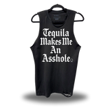 TEQUILA MAKES ME ROAD RASH BLACK TANK TOP