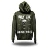 DRIVEN WORK MILITARY GREEN HOODIE