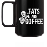 TATS AND COFFEE BLACK COFFEE MUG