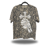CHROME CROSS OVERSIZE RATTLESNAKE TEE