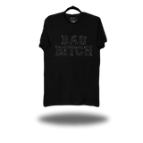 BAD BITCH BLACK RHINESTONES CLASSIC TEE
