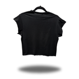 RETRO BLONDIE BIKER BABE MUSCLE CROP TOP