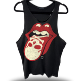 BAD TASTE- ROAD RASH BLACK SCOOP NECK STRINGER