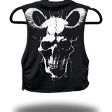 GOAT - BRAIDED ROAD RASH BLACK CROP TANK TOP