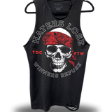 HATERS LOSE - ROAD RASH BLACK TANK TOP