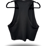 NINE LIVES - ROAD RASH BLACK CROP STRINGER