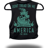 DONT TREAD ON ME - BRAIDED ROAD RASH BLACK CROP TANK TOP