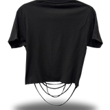 DRIVEN AF - ROAD RASH BLACK CROP TOP 4.0