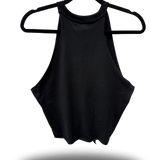 DEFEAT - ROAD RASH FRONT TIE BLACK CROP TANK