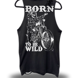 BORN TO BE WILD - ROAD RASH BLACK TANK TOP