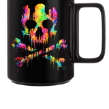 ACID COLOR SKULL COFFEE MUG
