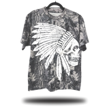 APACHE OVERSIZED GREY WOOD CAMO TEE
