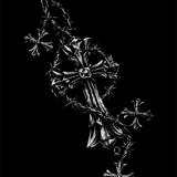 BARBWIRE CROSS DECAL