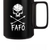 FAFO SKULL COFFEE MUG