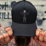PRAYING CROSS BLACK PERFORMANCE HAT