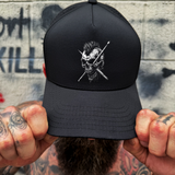 DRUMMER SKULL BLACK PERFORMANCE HAT