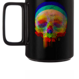 DRIP SKULL COLORFUL ABSTRACT COFFEE MUG
