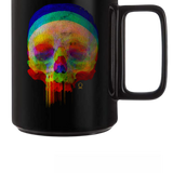 DRIP SKULL COLORFUL ABSTRACT COFFEE MUG
