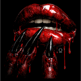 BLOOD LIPS DECAL
