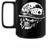 BORN BLACK COFFEE MUG