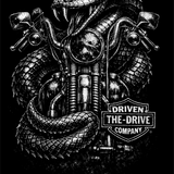 BIKER SNAKE DECAL
