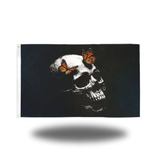 BUTTERFLY SKULL FLAG