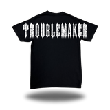 TROUBLEMAKER BLACK OVERSIZED BILLBOARD TEE