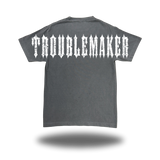 TROUBLEMAKER FADED BLACK OVERSIZED BILLBOARD TEE