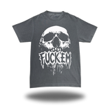 F*CK EM FADED BLACK HEAVYWEIGHT TEE