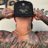 RAZA BLACK CAMO FLAT BILL HAT