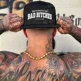 UNIVERSITY BLACK CAMO FLAT BILL HAT