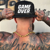 GAME OVER BLACK CAMO FLAT BILL HAT