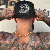 MAYHEM BLACK CAMO FLAT BILL HAT