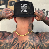 BE GREAT BLACK CAMO FLAT BILL HAT