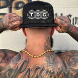 GLOBES BLACK CAMO FLAT BILL HAT