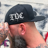 TDC ORIGINAL SIDE STYLE BLACK COTTON FLAT BILL HAT
