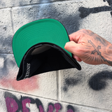 SINNER BY CHOICE - SIDE STYLE BLACK COTTON FLAT BILL HAT