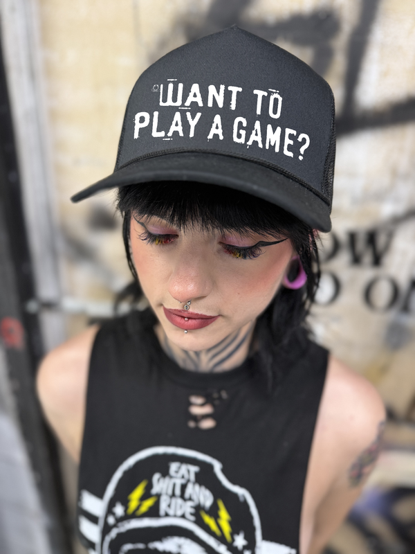 SAW CURVED BILL BLACK HAT