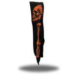 SKELETON OVERSIZED PRINT HOODIE - ORANGE